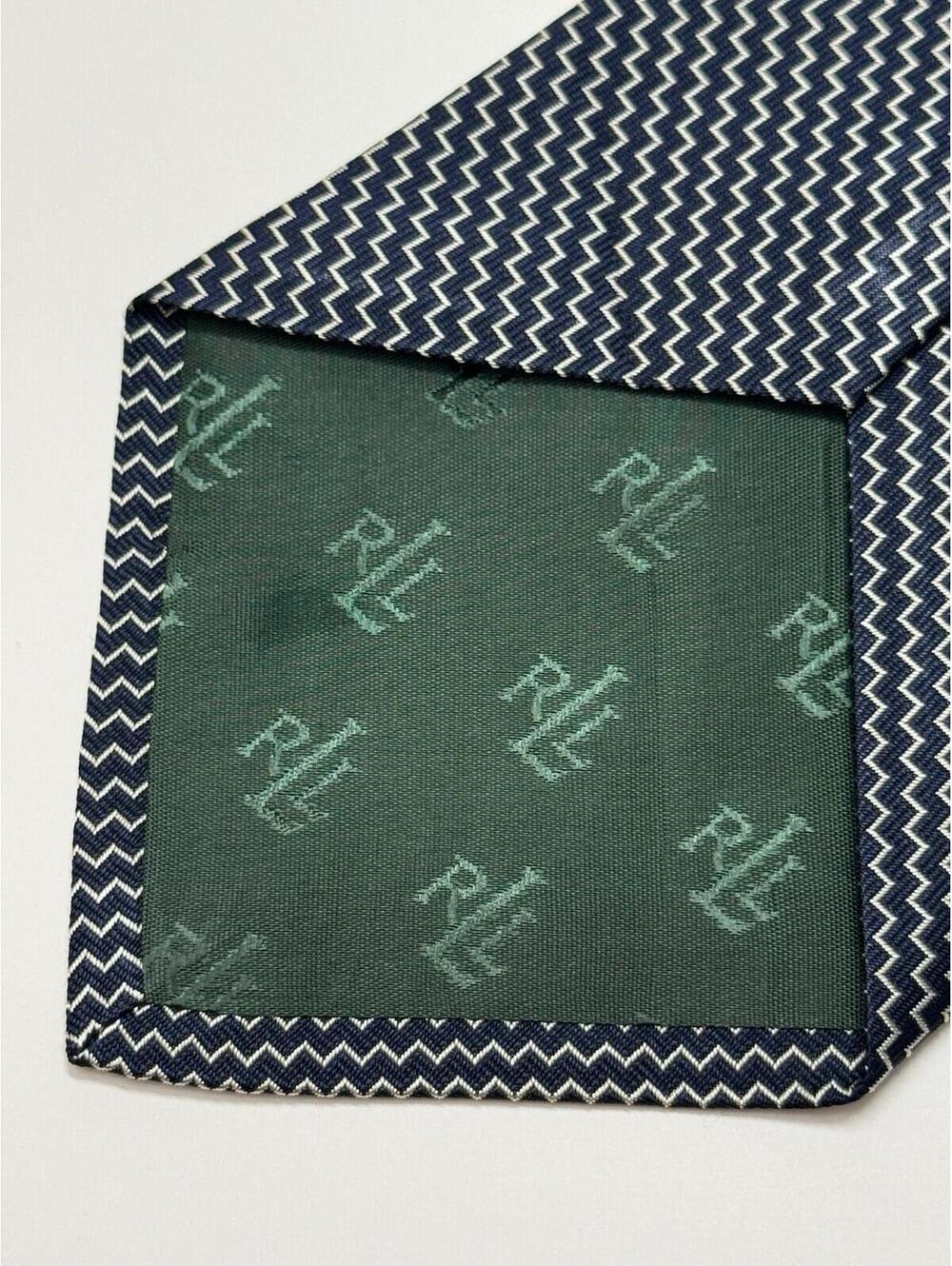 Lauren Ralph Lauren 100% Silk Wide Tie Made In USA - Picture 5 of 7